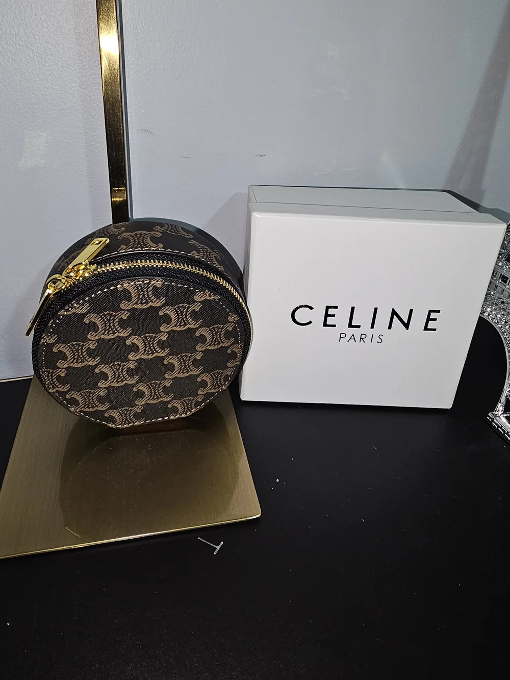 Celine Triomphe Round Vanity - VIP Item Read Description